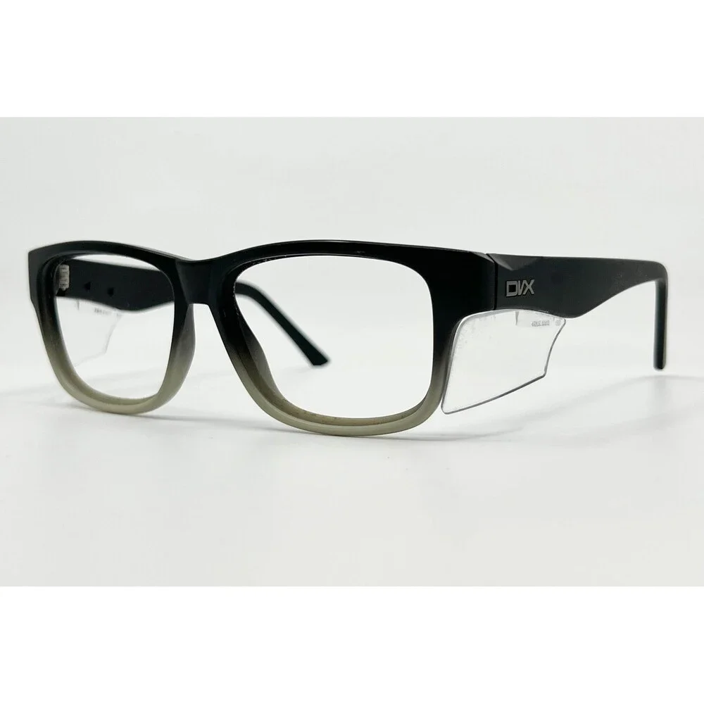 DVX Wiley X Safety Glasses Mens Black Grey ANSI Z87-2 Eyewear 55-17-140